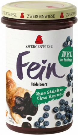 Dulceturi, gemuri, compoturi - Gem bio fin de afine, 280g Zwergenwiese