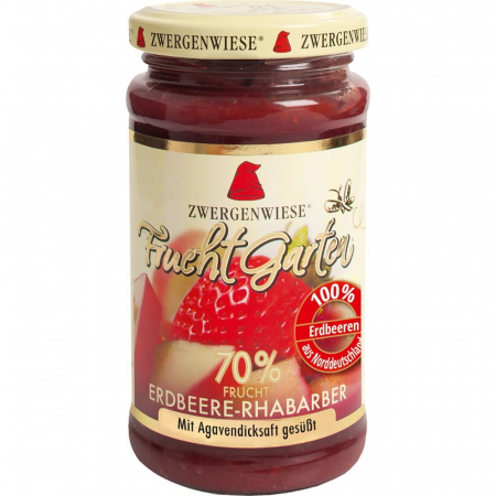 Dulceturi, gemuri, compoturi - Gem de capsuni cu rubarba indulcit cu nectar de agave