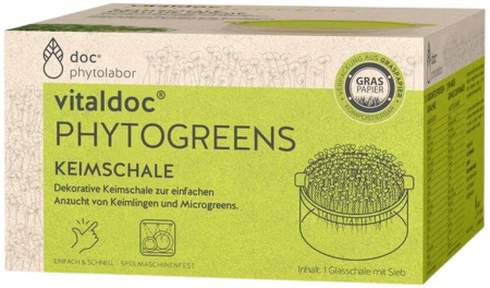 Seminte, fructe uscate, samburi - Germinator de sticla Vitaldoc Phytogreens