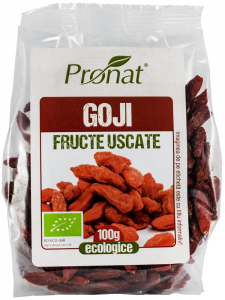Seminte, fructe uscate, samburi - Goji bio, 100g Pronat
