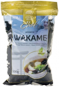 Specialitati si produse asiatice - Golden Turtle Wakame Alge uscate, 100g