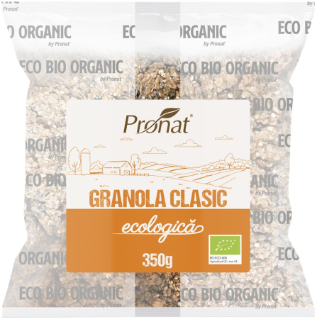 Cereale, fulgi din cereale, mic dejun - Granola clasic bio 350g Pronat