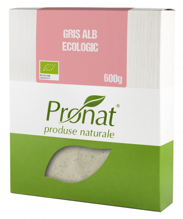 Orez, Faina si Premixuri - Gris alb bio, 600g Pronat