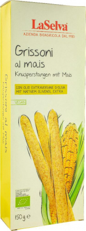 Snacksuri - Grisine bio cu porumb, 150g LaSelva