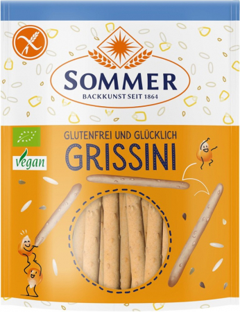 Tendinte - Grisine bio cu susan, fara gluten, 100g Sommer