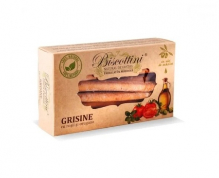 Zahar & Indulcitori Naturali - Grisine cu rosii si oregano Biscottini