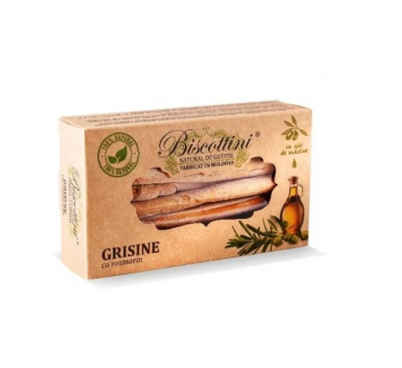 Zahar & Indulcitori Naturali - Grisine cu rozmarin Biscottini