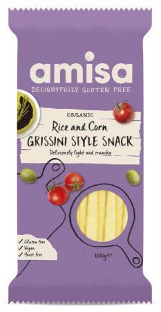 Fara gluten - Grisine din orez si porumb fara gluten bio 100g