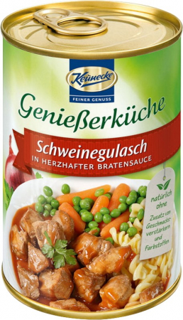 Produse din carne - Gulas de porc in sos brun, gourmet 400g Keunecke