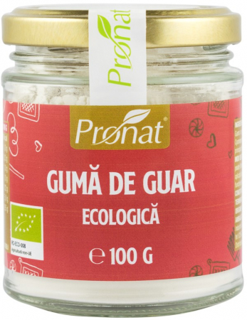 Fermenti si gelifianti - Guma de guar bio, 100g Pronat