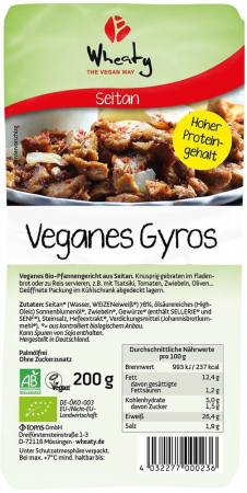 Tendinte - Gyros bio vegan, 200 g Wheaty