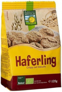 Biscuiti si napolitane - Haferling biscuiti bio crocanti din ovaz, 125g Bohlsener Muhle