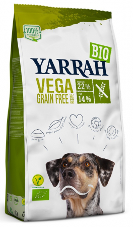 Hrana si cosmetice pentru animale - Hrana uscata bio fara gluten si fara cereale pentru caini adult, 22% proteina si 14% grasimi, 2kg Yarrah