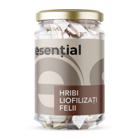 Alimente - Hribi liofilizati felii, 10g Esential