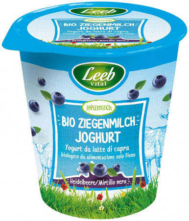 Tendinte - Iaurt bio din lapte de capra cu afine, 125g Leeb Vital