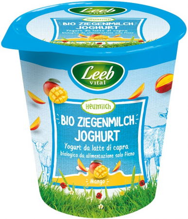 Tendinte - Iaurt bio din lapte de capra cu mango, 125g Leeb Vital