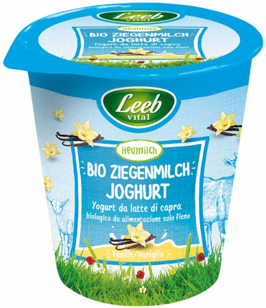 Lactate - Iaurt bio din lapte de capra cu vanilie, 125g Leeb Vital