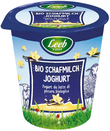 Tendinte - Iaurt bio din lapte de oaie cu vanilie, 125g Leeb Vital