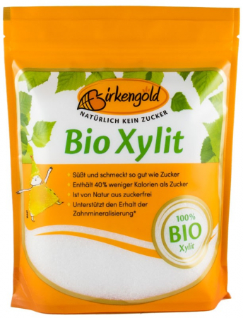 Indulcitor 100% xylitol bio, 500g Birkengold