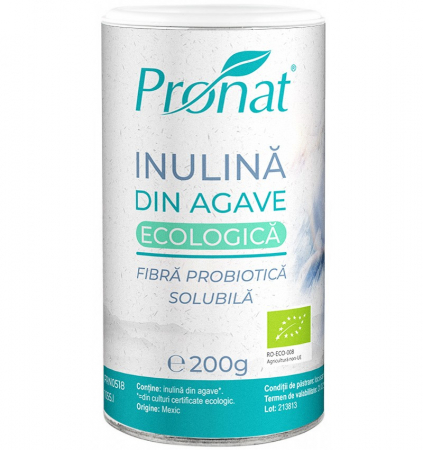 Zahar si indulcitori - Inulina bio din agave, 200g Pronat