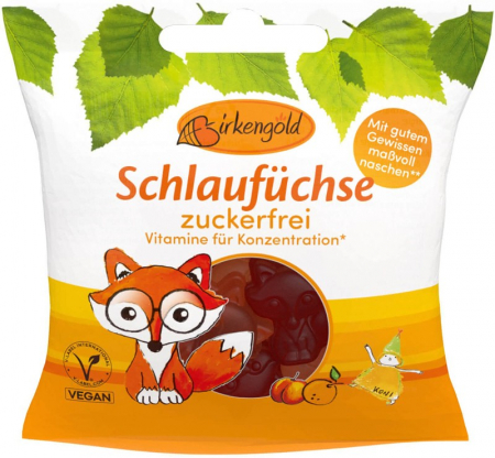 Bomboane, Caramele si Jeleuri - Jeleuri de fructe, fara zahar, 50g Birkengold