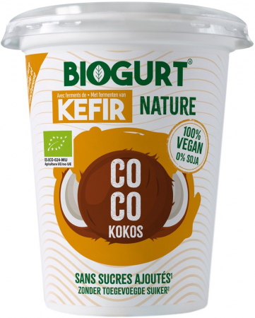 Tendinte - Kefir bio din bautura de cocos natur, 400g Biogurt