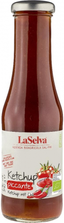 Alimente - Ketchup picant bio, 340g laselva