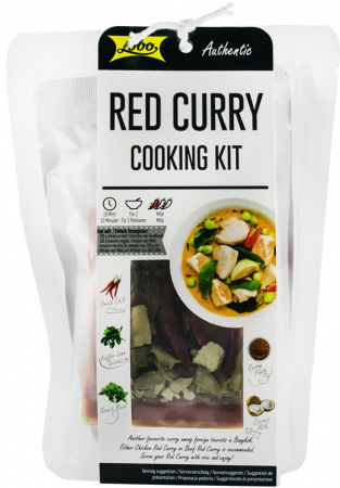 Specialitati si produse asiatice - Kit pentru gatit curry rosu, 253g Lobo