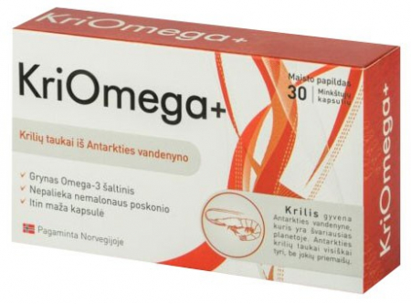 Suplimente si Remedii - KriOmega+, 30 capsule  - 22,3 g Aconitum