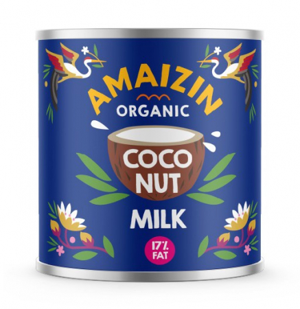 Bauturi vegetale - Lapte bio de cocos 17% grasime, 200ml Amaizin