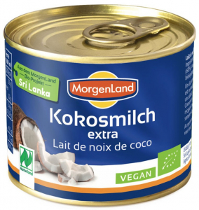 Bauturi vegetale - Lapte de cocos bio Extra, 200ml Morgenland