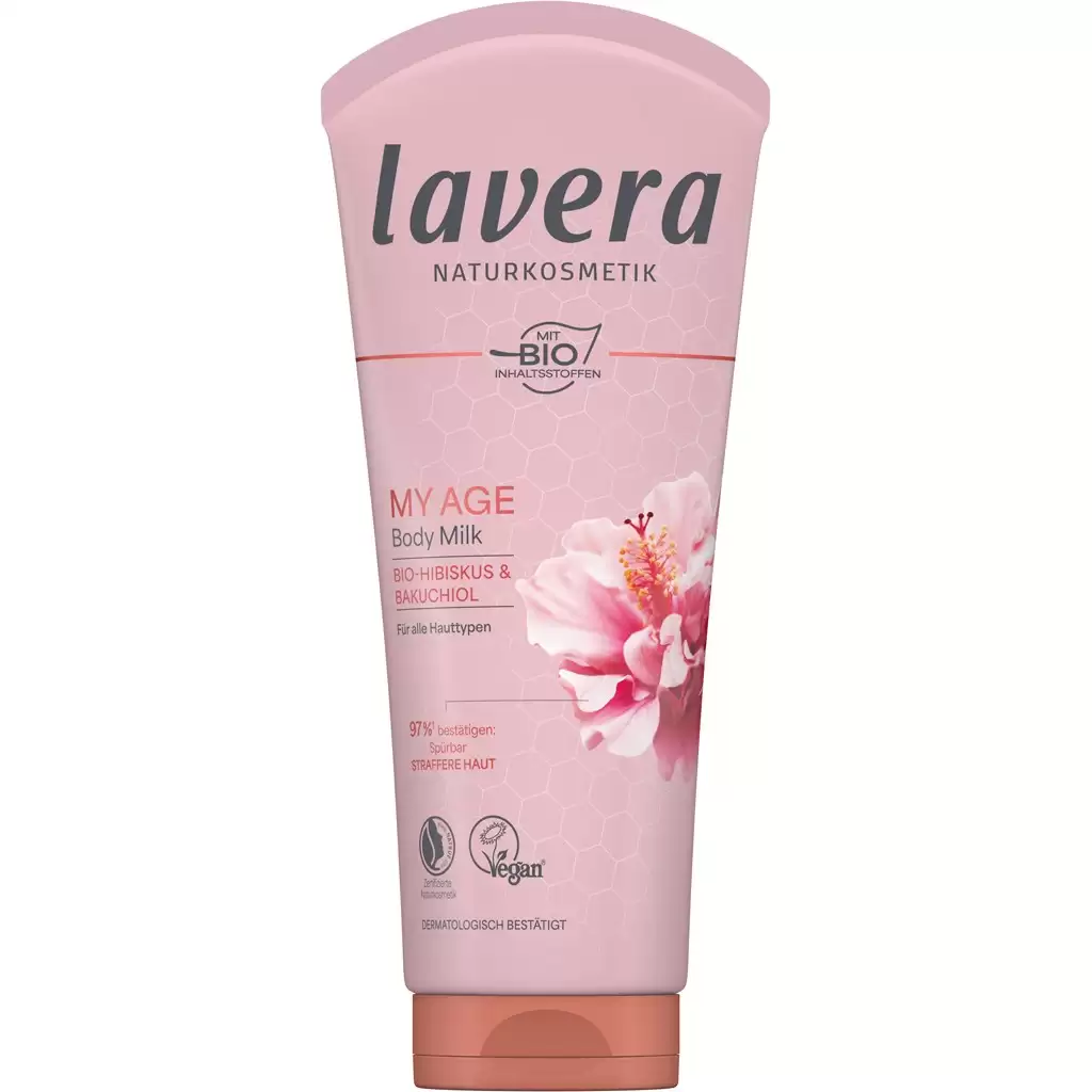 Creme si lotiuni de corp - Lapte de corp My Age, cu hibiscurs bio și bakuchiol, pentru toate tipurile de piele