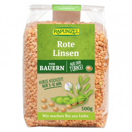 Leguminoase si seminte - Linte rosie bio decojita