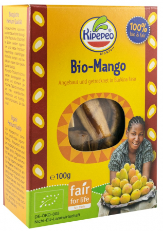 Tendinte - Mango bio si fairtrade, bucati uscate, 100g Kipepeo