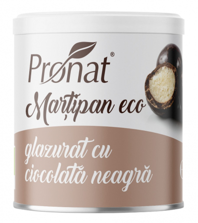 Snacksuri - Martipan bio glazurat cu ciocolata neagra, 70g Pronat