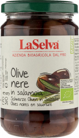 Masline - Masline kalamata bio in saramura, 310g LaSelva