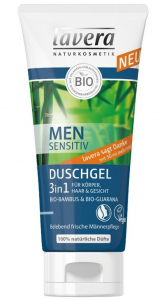 Cosmetice pentru barbati - Men Sensitive Gel de dus 3 in 1, 200ml Lavera