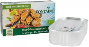 Conserve, Pateuri, creme tartinabile - Midii bio in sos marinade, 120g Fontaine