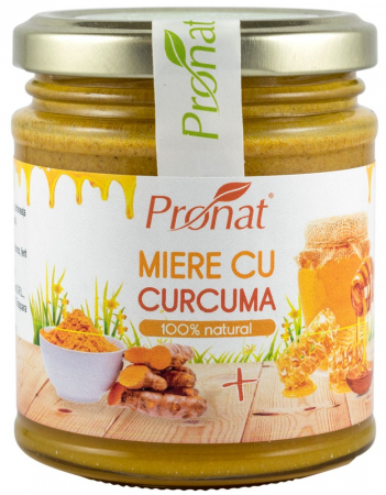 Produse Apicole - Miere cu curcuma, 220g Pronat