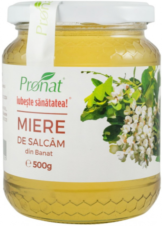 Produse Apicole - Miere de salcam, 500g Pronat
