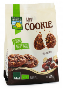 Ciocolata - Mini fursecuri bio cu ciocolata si alune, 125g Bohlsener Muhle