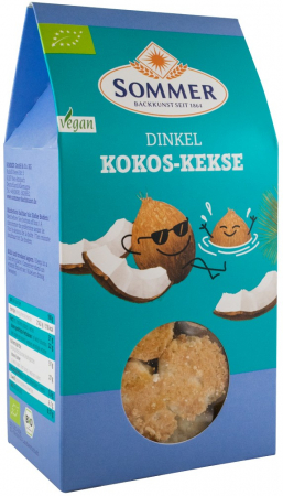 Tendinte - Mini fursecuri bio din grau spelta cu cocos, 150g Sommer