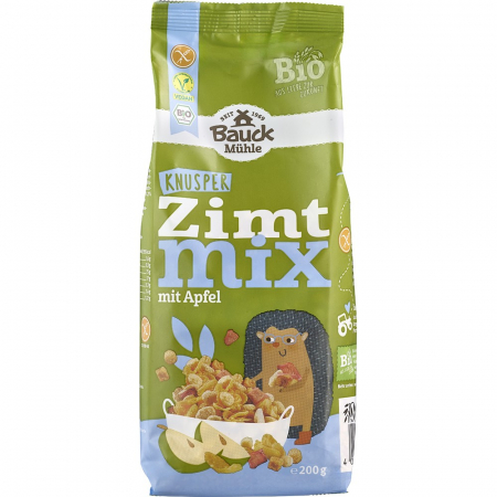 Alimente - Mix bio crocant de porumb si ovaz cu scortisoara si mar, fara gluten