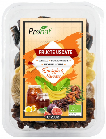 Noutati - Mix bio de fructe uscate energie si savoare 200g Pronat