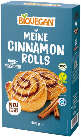 Orez, Faina si Premixuri - Mix bio pentru rulouri cu scortisoara, vegan, 450g Biovegan