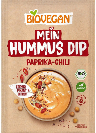 Orez, Faina si Premixuri - Mix bio pentru sos de hummus cu ardei si chili, 55g Biovegan
