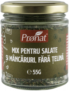Mirodenii - Mix de condimente pentru salate si mancaruri, fara telina, 55g Pronat