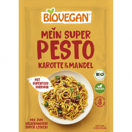 Alimente - Mix pentru pesto bio cu morcovi si migdale fara gluten, vegan