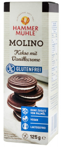 Biscuiti si napolitane - Molino, biscuiti cu crema de vanilie, 125g Hammer Muhle