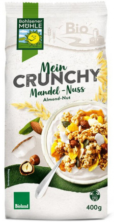 Tendinte - Musli bio Crunchy cu migdale si alune, 400g Bohlsener Muhle
